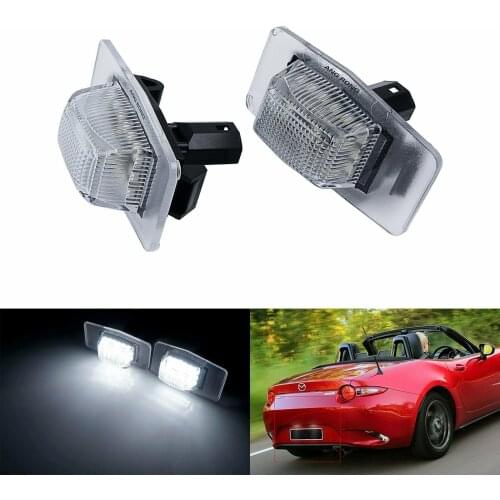 Car LED License Number Plate Light For Mazda 323 MX-5 Protege5 Tribute for Ford Escape 2001-2007 12V White License Plate Light