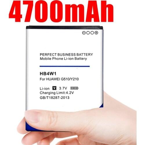 HB4W1 HB4W1H 3.7V 4700mAh Phone Battery for Huawei G510 T8951 U8951d C8951 C8813 C8813D Y210 Y210C G520
