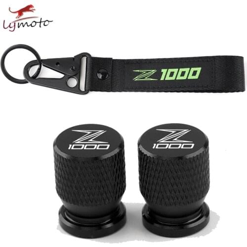High Quality Embroidery Keychain Key Ring For Kawasaki Z1000 SX Newest Motorcycle Accessories Wheel Tire Valve Stem Cap Cover