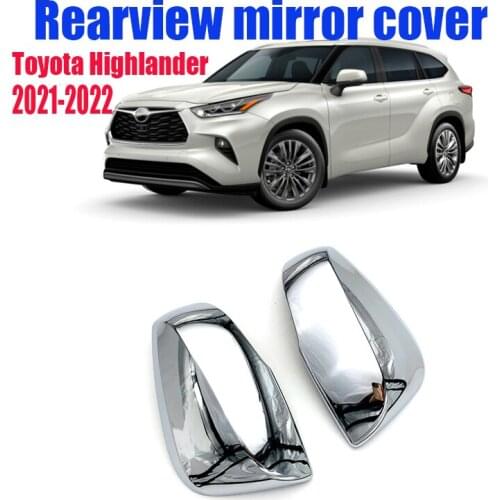For Toyota 21-22 Highlander modified rearview mirror cover, reverse mirror special plating anti-collision frame