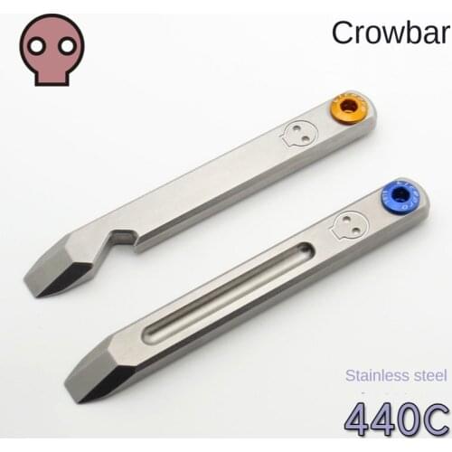 Q1X/q2X Outdoor Edc Tools Sus440C Stainless Steel Crowbar Bottle Opener Crowbar Defense