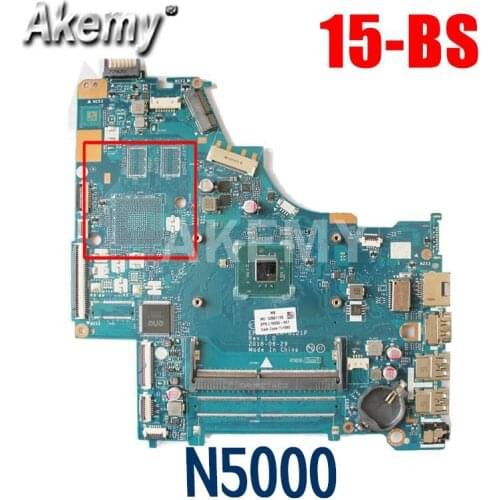 N5000 CPU L19050-601 For Hp 15-BS Laptop Motherboard With SR3RZ Pentium EPG52 LA-G121P DDR4 MB 100% Tested OK