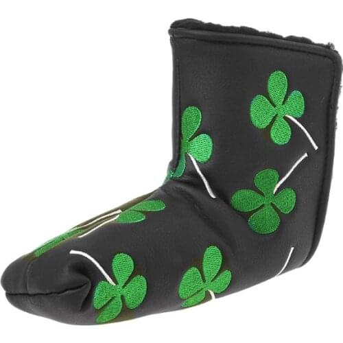 New Clover Headcover Golf Putter Head Cover For Taylormade Ping Callaway Black