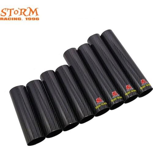 Motorcycle Adjustable Carbon Fiber Fork Guard 160 178mm 225mm 248mm For KTM EXC SX XC XCF EXCF XCW XCFW 125 150 250 350 450 530
