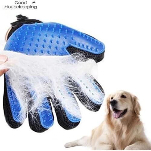 Dog Pet Grooming Glove Silicone Cats Brush Comb Deshedding Hair Gloves Dogs Bath Cleaning Supplies Animal Combs
