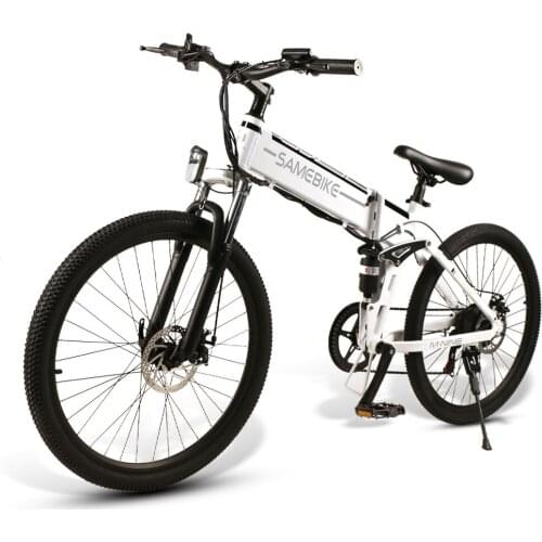 EU Stock Samebike LO26 Folding Smart Moped Electric Bike Power Assist Electric 48V 350W Motor 10.4Ah E-Bike For Adult Free Tax