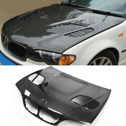 Carbon Fiber Front Engine Hood For BMW 3 Series E46 M3 2 Door 2002 - 2005 4 Door 1998 -2002 Engine Cover Car Styling Accessories