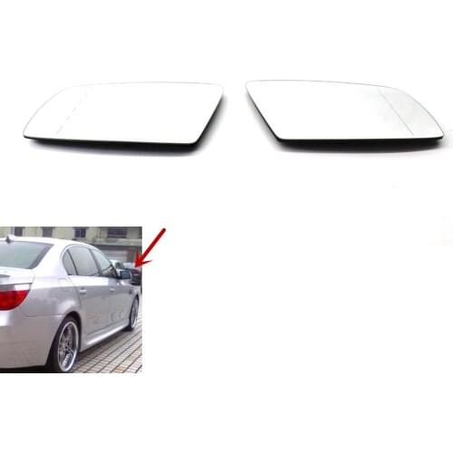 1 Pair View Split Mirror Glass Heated Anti Blind Spot 6 AC for BMW E60 E63 E64 5 Series 51167065081 51167065082 520d 520i