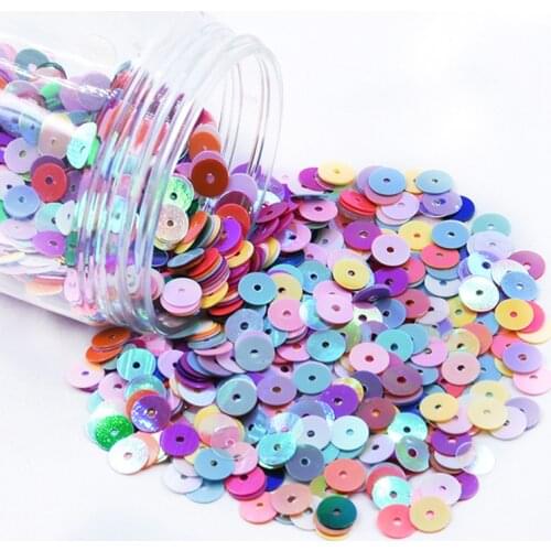 1Pcs/10G Mixture Color Flat Round Loose Sequins Sewing Wedding Paillette Craft Decoration Garment Dress Shoe Caps DIY Accessory