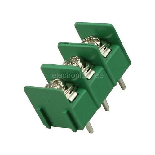 100pcs KF-3pin/way Terminal Block Connector 7.62MM pitch Green