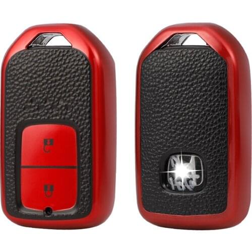 2Button Tpu Car Remote Key Cover Case Shield For Honda Civic City Accord Crv CR-V XR-V Odyssey Vezel Jade Crider Fit Accessories