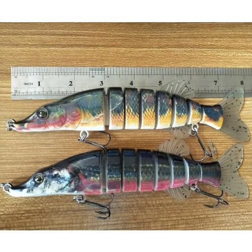 2 pieces Hard bait, multi section bait Low price processing, inventory clearing