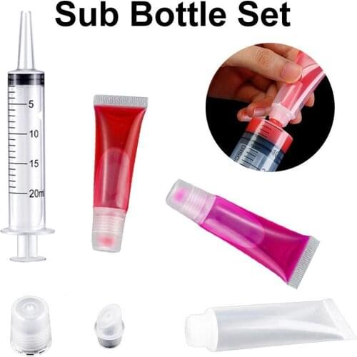 20ml DIY Lip Glaze Making Tool Disposable Syringe Syringe Empty Lipstick Tube Transparent And Soft