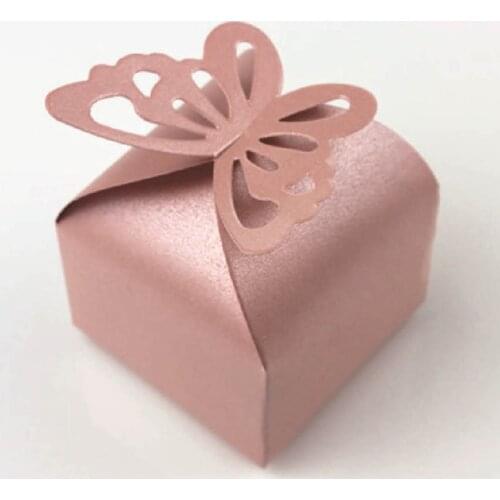 50pcs Hollow Design Wedding Candy Box Wedding Favor Gift Boxes Chocolate Candy Gift Bag Baby Shower Birthday Party Decoration