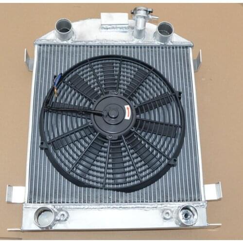 ALUMINUM RADIATOR & FAN FOR FORD Model A W/FLATHEAD ENGINE 1928-1929 28 29