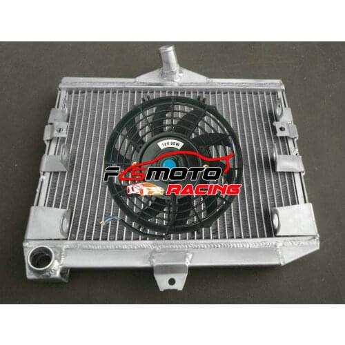 Aluminum Radiator + FAN For 1985-2007 Yamaha V-Max VMAX 1200 VMX1200 VMX12 VMX 12 2006 2005 2004 2003 2000 1999