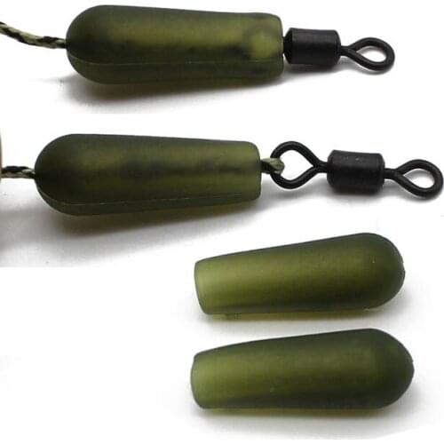 100PCS Carp Fishing Accessories Rubber Buffer Beads AFloat Setup Helicopter Chod Rig Bead for Lead Core Carp Fishing Tackle Tool