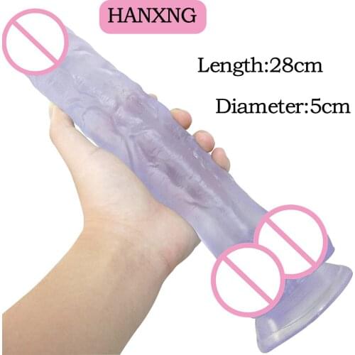 Dildo For Women Realistic Penis Cheap Sex Toys Butt Plug Anal Strap On Suction Cup 5cm Huge Realistic Dildo For Female Sextoys