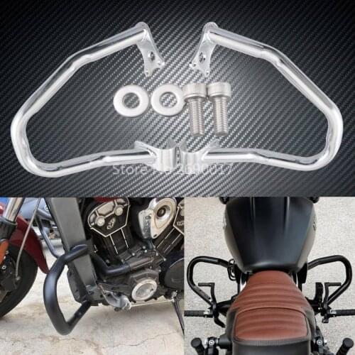 Motorcycle Chrome Highway Crash Bars Engine Guard Protector For Inidan Scout Sixty 16-19 Indian Scout 15-19 Bobber