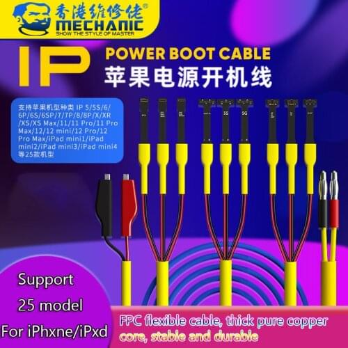 Mechanic ip9 PR0 for Iphone Power Cord Support ip5-ip12 Pro max for ipad Mini Battery Test Cable Activation line