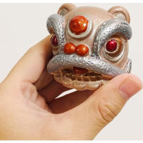 Chinese Lion Dance Candle Molds Lion Dance Culture Blessing Lion Head Mould Handmade Soap Plaster Concrete Mould