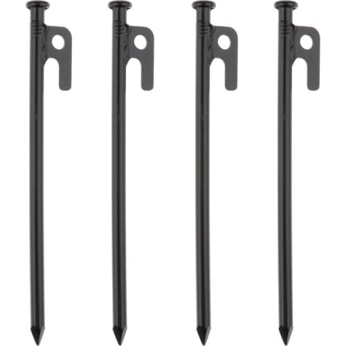 MagiDeal 4pcs Forged Steel Tent Pegs Unbreakable Inflexible Heavy Duty Camping Stakes Camping Stakes Tent Accessories