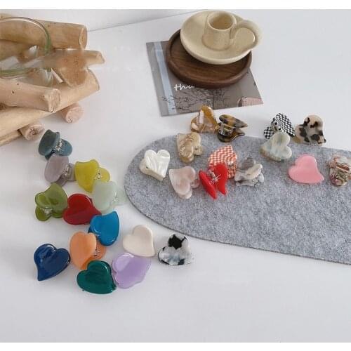 Love super fairy small catch clip simple and cute acrylic hair clip sweet net red side clip bangs clip small clip