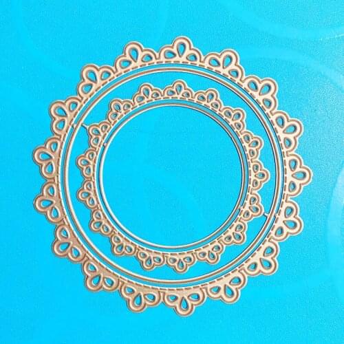 YINISE SCRAPBOOK Metal Cutting Dies For Scrapbooking Stencils LACES FRAME DIY PAPER Album Cards Making CRAFT Embossing Die CUT