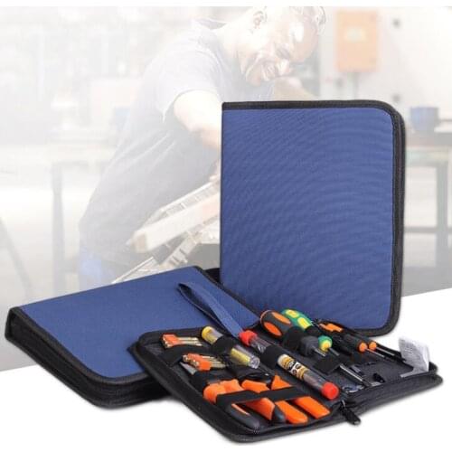 Multifunctional tool bag Oxford cloth waterproof tool storage bag portable tool bag zipper tool kit repair tool storage bag