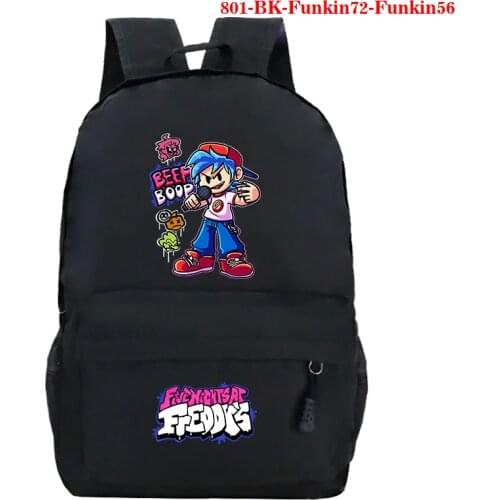 Fashion Friday Night Funkin Print Backpack Kids Schoolbag Galaxy Rucksack Cartoon Friday Night Funkin School Bag Laptop Daypack