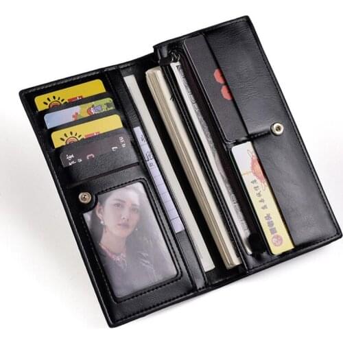 Men Long Fashion Wallets Coin Bag famous brand High capacity ID Card holder Purse Clutch with zipper mobile phone bag