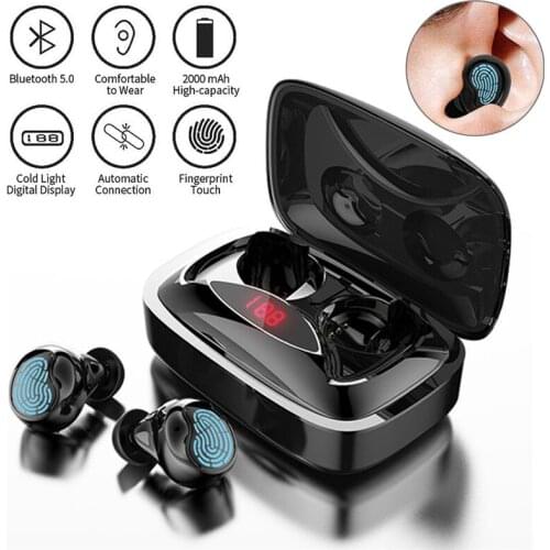 Bluetooth Earphones Touch Control Mini In ear Wireless Headset HiFi Noise Cancelling Stereo TWS Earbuds with Mic Universal