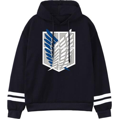 2021 New Pullovers Japan Anime Attack On Titan Printing Men Hoodies Harajuku Cartoon Goth Mens Hoodie Vintage Casual Sweatshirts