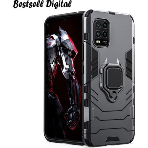 Shockproof Armor Case for Xiaomi Mi 10 Lite 10 Youth 10 Pro 5G Ring Stand Phone Back Cover for Mi Note 10 Lite 10 Pro