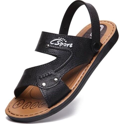 Men Sandals Summer Roman Sandals Male Casual Shoes Beach Flip Flops Men Fashion Comfortable Outdoor Slippers Shoes Size 37-45