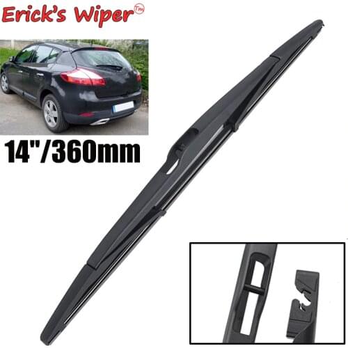 Ericks Wiper 14" Rear Wiper Blade For Renault Megane 3 Hatchback 2008 - 2016 2015 2014 2013 Windshield Windscreen Rear Window
