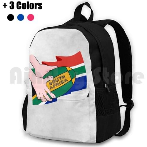 South Africa Rugby Outdoor Hiking Backpack Riding Climbing Sports Bag Rugby Footy Football Rugby Union South Africa South
