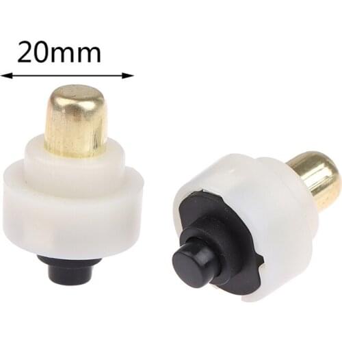 2Pcs 20mm LED Flashlight Push Button Switch ON/ OFF Electric Torch Tail Switch Wholesale