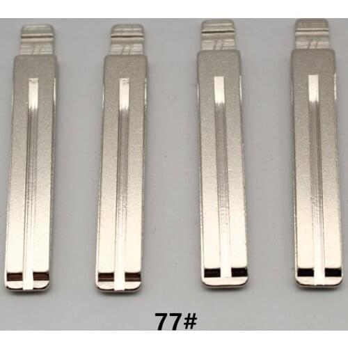 VVDI OEM 10Pcs 77# Metal Uncut Flip KD Remote Key Blade For Hyundai IX35/Verna For Toyota Crown