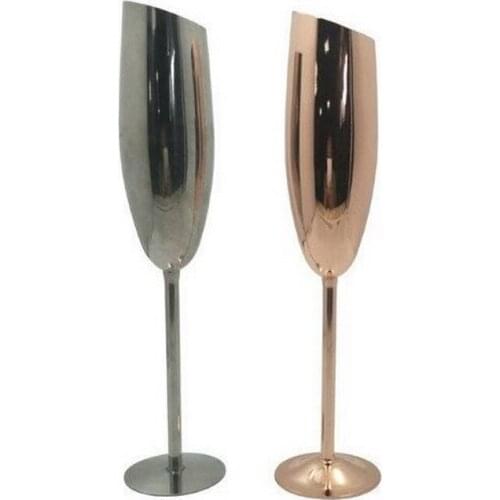 High quality stainless steel goblet wine glass metal champagne glass bar tools creative cocktail glass