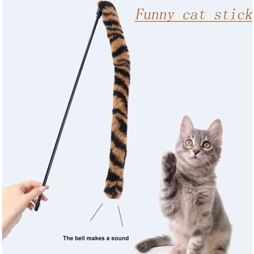 1pc Funny Cat Stick Pet Toy Simulation Animal Tail Pet Interaction Game Pet Supplies Portable Cloth For Home Cat Outdoor