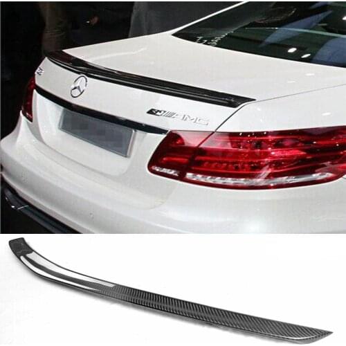 Carbon Fiber Rear Trunk Boot Tail Spoiler Wings Lip For Mercedes-Benz For E-Class W212 Sedan E200 E350 E63 AMG Sedan 4Door 10-16
