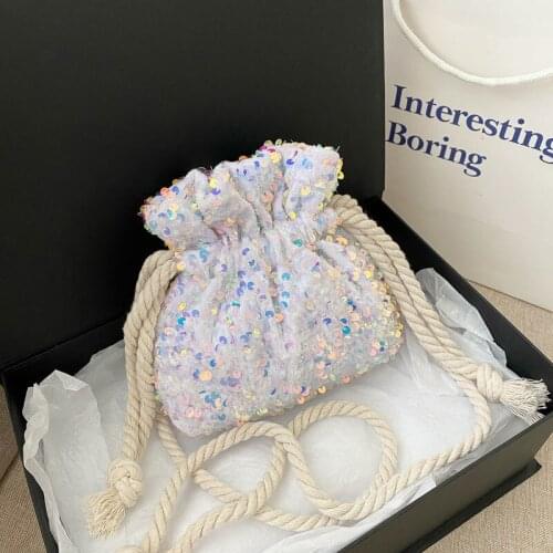 Women Top-handle Bags Summer Sequin Bag Popular New Fashion Bag Red Wallet Bolso Mujer Handbags