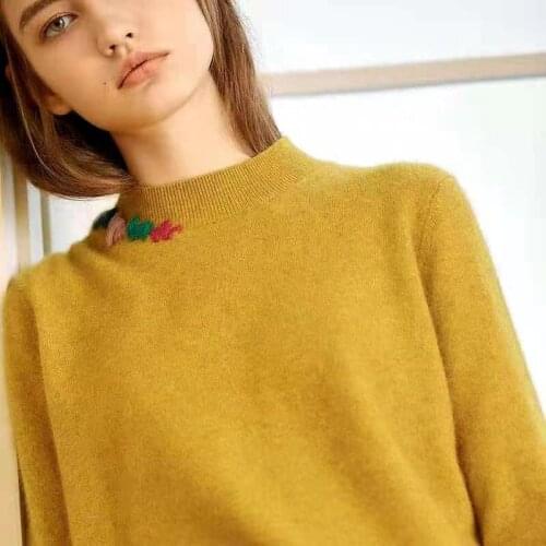 Runway 2021 sweater women spring summer clothes uxury hand knitted high quality cashmere pullover jumper