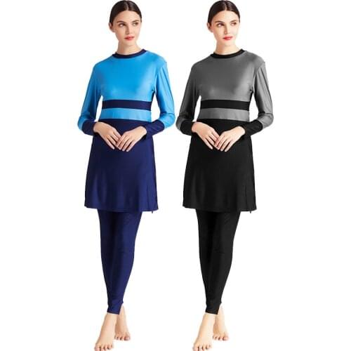 Big SizeConservative Swimsuit Women Beach Bathing Set Muslim Swimwear Cap 5 Piece Beachwear Lady Full coverage bathing Suit 4XL