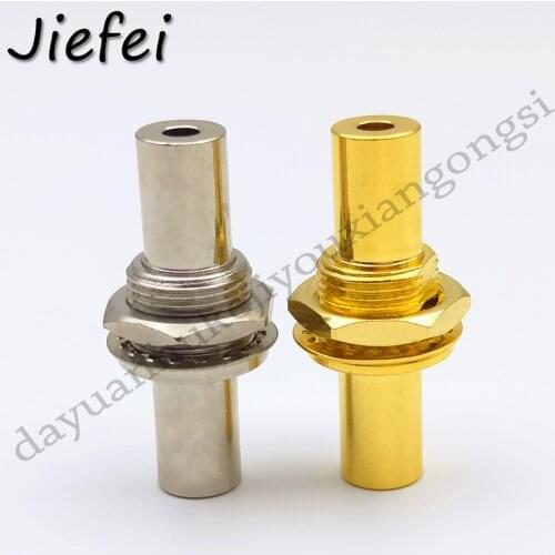 1pcs Gold or silver 3.5mm Stereo coupler adapter chassis panel mount jack female to socket female connector
