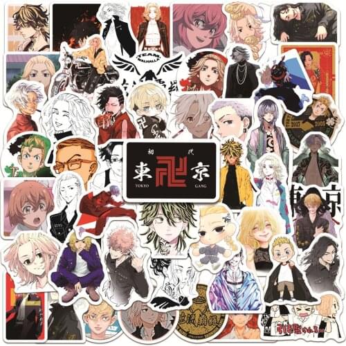 10/30/50pcs Tokyo Revengers Japan Anime Cartoon Stickers Vinyl Waterproof PVC Decal For Laptop Suitcase Motorcycle For Teens Kid