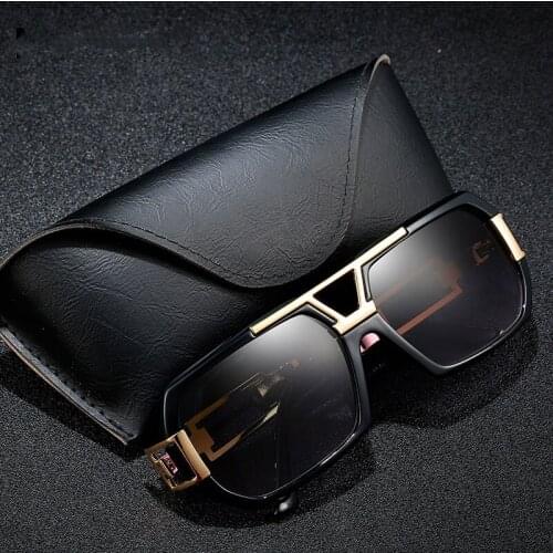 2021 Large Size Sunglasses Chain Frame Men Fashion Retro Shades Male Classic Driving Fishing Sun Glasses With Accessories