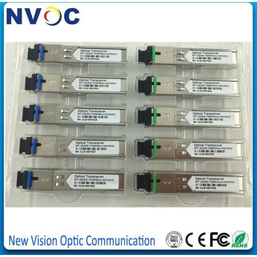 3km BiDi SFP 1G (Bi-Directional, WDM, 1.25Gbps, SC) DOM / DDM / DDMi (GLC-BX-D, GLC-BX-U, D/U, A/B, 1310/1550) BiDi Transceiver