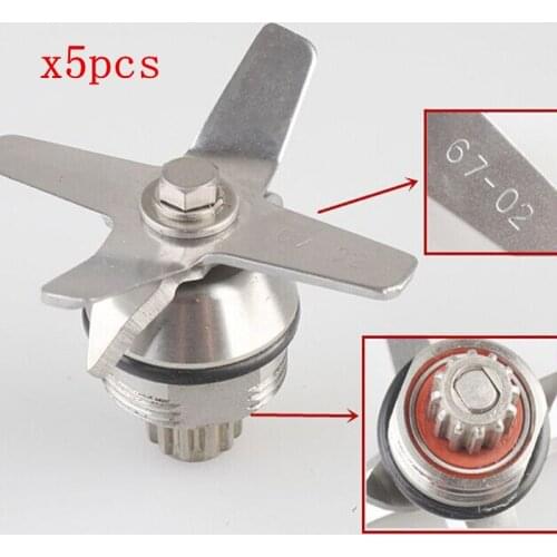 5 pcs/lot blenders blade for TWK TM-767 TM-800 JTC-767ect all jtc and VITAMIX blender 2 in 1 Stainless blades mixer spare parts